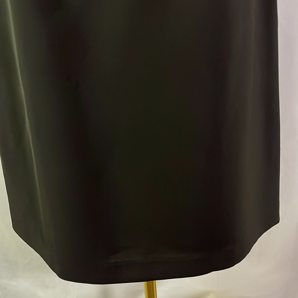 Talbots Black Gold Side Button A-Line Midi Skirt - Picture 13 of 15